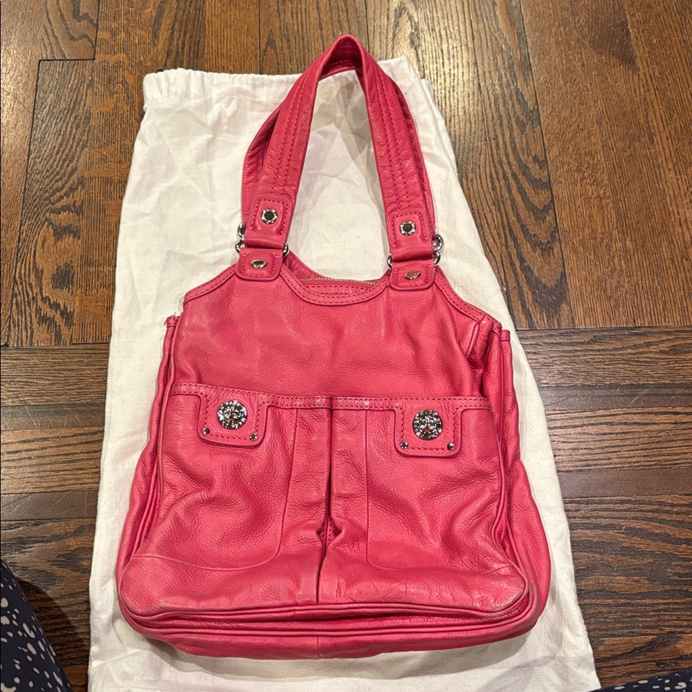 Marc by Marc Jacobs Fuchsia Leather Shoulder Bag